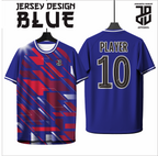 KAOS JERSEY FUTSAL BAJU & BADMINTON  MOTIF kekinian BLUE/BIRU  DRY FIT PREMIUM MURAH BAHAN EMBOSH KIDS ANAK DAN DEWASA COWO/CEWE BIG SIZE