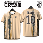 KAOS JERSEY FUTSAL BAJU & BADMINTON  MOTIF ABSTRAK CREAM/COKLAT MUDA  DRY FIT PREMIUM MURAH BAHAN EMBOSH KIDS ANAK DAN DEWASA COWO/CEWEBIG SIZE