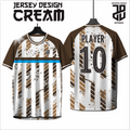 KAOS JERSEY FUTSAL & BADMINTON BAJU   MOTIF ABSTRAK CREAM/COKLAT  DRY FIT PREMIUM MURAH KIDS ANAK DAN DEWASA BIG SIZE (Copy) (Copy) (Copy) (Copy) (Copy) (Copy) (Copy) (Copy) (Copy) (Copy) (Copy) (Copy) (Copy)