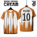 KAOS JERSEY FUTSAL & BADMINTON BAJU   MOTIF KEKINIAN CREAM/COKLAT  DRY FIT PREMIUM MURAH BAHAN EMBOSH KIDS ANAK DAN DEWASA COWO/CEWEBIG SIZE