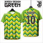 KAOS JERSEY FUTSAL & BADMINTON Esport Green/Hijau – Desain Modern Full Print  DRY FIT PREMIUM MURAHBAHAN EMBOSH KIDS ANAK DAN DEWASA COWO/CEWE BIG SIZE