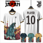 KAOS JERSEY FUTSAL & BADMINTON  Japanese Warrior Anime  DRY FIT PREMIUM MURAH BAHAN EMBOSH KIDS ANAK DAN DEWASA COWO/CEWE BIG SIZE