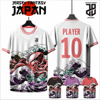 KAOS JERSEY FUTSAL & BADMINTON  Japanese Warrior Anime  DRY FIT PREMIUM MURAH BAHAN EMBOSH KIDS ANAK DAN DEWASA COWO/CEWE BIG SIZE