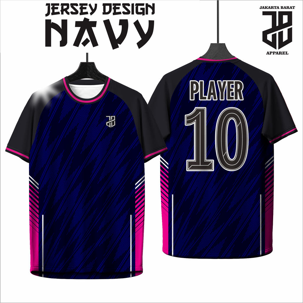 KAOS JERSEY FUTSAL & BADMINTON BAJU   Esport Profesional Motif NAVY Futuristik – Custom Nama & Logo  DRY FIT PREMIUM MURAH KIDS ANAK DAN DEWASA BIG SIZE (Copy) (Copy) (Copy) (Copy)