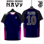 KAOS JERSEY FUTSAL & BADMINTON BAJU   Esport Profesional Motif NAVY Futuristik – Custom Nama & Logo  DRY FIT PREMIUM MURAH BAHAN EMBOSH  KIDS ANAK DAN DEWASA COWO/CEWE BIG SIZE