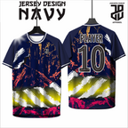 KAOS JERSEY FUTSAL & BADMINTON BAJU   Esport Profesional Motif NAVY Futuristik – Custom Nama & Logo  DRY FIT PREMIUM MURAH BAHAN EMBOSH  KIDS ANAK DAN DEWASA COWO/CEWE BIG SIZE