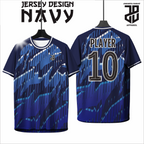 KAOS JERSEY FUTSAL & BADMINTON BAJU   Esport Profesional Motif NAVY Futuristik – Custom Nama & Logo  DRY FIT PREMIUM MURAH BAHAN EMBOSH  KIDS ANAK DAN DEWASA COWO/CEWE BIG SIZE