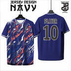 KAOS JERSEY FUTSAL & BADMINTON BAJU   Esport Profesional Motif NAVY Futuristik – Custom Nama & Logo  DRY FIT PREMIUM MURAH BAHAN EMBOSH  KIDS ANAK DAN DEWASA COWO/CEWE BIG SIZE