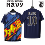 KAOS JERSEY FUTSAL & BADMINTON BAJU Esport NAVY Geometris Kekinian – Nyaman untuk Gaming dan Olahraga  DRY FIT PREMIUM MURAH BAHAN EMBOSH KIDS ANAK DAN DEWASA COWO/CEWE BIG SIZE