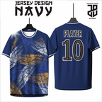 KAOS JERSEY FUTSAL & BADMINTON Esport NAVY Abstract Edition  DRY FIT PREMIUM MURAH BAHAN EMBOSH KIDS ANAK DAN DEWAS COWO/CEWE BIG SIZE
