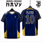 KAOS JERSEY FUTSAL & BADMINTON BAJU CUSTOM Warna NAVY/BIRU Eksklusif  DRY FIT PREMIUM MURAH BAHAN EMBOSH KIDS ANAK DAN DEWASA COWO/CEWE BIG SIZE
