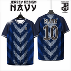 KAOS JERSEY FUTSAL & BADMINTON BAJU CUSTOM Warna NAVY/BIRU Eksklusif  DRY FIT PREMIUM MURAH BAHAN EMBOSH KIDS ANAK DAN DEWASA COWO/CEWE BIG SIZE