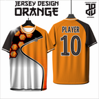 KAOS JERSEY FUTSAL & BADMINTON BAJU Esport ORANGE Geometric – Ringan dan Adem Dipakai  DRY FIT PREMIUM MURAH BAHAN EMBOSH KIDS ANAK DAN DEWASA COWO/CEWE BIG SIZE