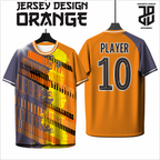 KAOS JERSEY FUTSAL & BADMINTON BAJU Gaming ORANGE Keren Motif Geometris – Nyaman & Stylish  DRY FIT PREMIUM MURAH BAHAN EMBOSH KIDS ANAK DAN DEWASA BIG SIZE