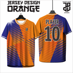 KAOS JERSEY FUTSAL & BADMINTON BAJU Gaming ORANGE Keren Motif Geometris – Nyaman & Stylish  DRY FIT PREMIUM MURAH BAHAN EMBOSH KIDS ANAK DAN DEWASA BIG SIZE