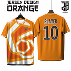 KAOS JERSEY FUTSAL & BADMINTON BAJU Gaming ORANGE Keren Motif Geometris – Nyaman & Stylish  DRY FIT PREMIUM MURAH BAHAN EMBOSH KIDS ANAK DAN DEWASA BIG SIZE