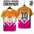 KAOS JERSEY FUTSAL & BADMINTON BAJU Gaming ORANGE Keren Motif Geometris – Nyaman & Stylish  DRY FIT PREMIUM MURAH BAHAN EMBOSH KIDS ANAK DAN DEWASA BIG SIZE