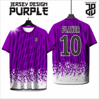 KAOS JERSEY FUTSAL & BADMINTON CUSTOM PURPLE/UNGGU Abstract Edition  DRY FIT PREMIUM MURAH BAHAN EMBOSH KIDS ANAK DAN DEWASA COWO/CEWEBIG SIZE