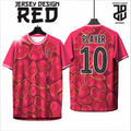 KAOS JERSEY FUTSAL & BADMINTON Esport RED/MERAH Abstract Edition  DRY FIT PREMIUM MURAH KIDS ANAK DAN DEWASA CEWE COWO BIG SIZE (Copy) (Copy) (Copy) (Copy) (Copy)
