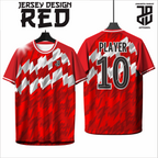 KAOS JERSEY FUTSAL & BADMINTON Esport RED/MERAH Abstract Edition  DRY FIT PREMIUM MURAH BAHAN EMBOSH KIDS ANAK DAN DEWASA CEWE COWO BIG SIZE