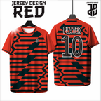 KAOS JERSEY FUTSAL & BADMINTON Esport RED/MERAH Abstract Edition  DRY FIT PREMIUM MURAH BAHAN EMBOSH KIDS ANAK DAN DEWASA CEWE COWO BIG SIZE