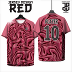 KAOS JERSEY FUTSAL & BADMINTON Esport RED/MERAH Abstract Edition  DRY FIT PREMIUM MURAH BAHAN EMBOSH KIDS ANAK DAN DEWASA CEWE COWO BIG SIZE