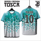 KAOS JERSEY FUTSAL & BADMINTON Custom TOSCA Edition  DRY FIT PREMIUM BAHAN EMBOSH MURAH KIDS ANAK DAN DEWASA BIG SIZE