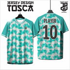 KAOS JERSEY FUTSAL & BADMINTON Custom TOSCA Edition  DRY FIT PREMIUM BAHAN EMBOSH MURAH KIDS ANAK DAN DEWASA BIG SIZE