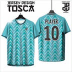 KAOS JERSEY FUTSAL & BADMINTON Custom TOSCA Edition  DRY FIT PREMIUM BAHAN EMBOSH MURAH KIDS ANAK DAN DEWASA BIG SIZE
