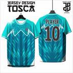 KAOS JERSEY FUTSAL & BADMINTON Custom TOSCA Edition  DRY FIT PREMIUM BAHAN EMBOSH MURAH KIDS ANAK DAN DEWASA BIG SIZE