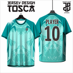 KAOS JERSEY FUTSAL & BADMINTON Custom TOSCA Edition  DRY FIT PREMIUM BAHAN EMBOSH MURAH KIDS ANAK DAN DEWASA BIG SIZE