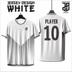KAOS JERSEY FUTSAL & BADMINTON Esport WHITE/PUTIH Abstract Edition  DRY FIT PREMIUM MURAH BAHAN JERSEY EMBOSH KIDS ANAK DAN DEWASA COWO/CEWE BIG SIZE