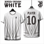 KAOS JERSEY FUTSAL & BADMINTON Esport WHITE/PUTIH Abstract Edition  DRY FIT PREMIUM MURAH BAHAN JERSEY EMBOSH KIDS ANAK DAN DEWASA COWO/CEWE BIG SIZE