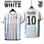 KAOS JERSEY FUTSAL & BADMINTON Esport WHITE/PUTIH Abstract Edition  DRY FIT PREMIUM MURAH BAHAN JERSEY EMBOSH KIDS ANAK DAN DEWASA COWO/CEWE BIG SIZE