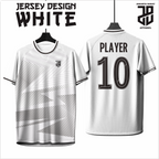 KAOS JERSEY FUTSAL & BADMINTON Esport WHITE/PUTIH Abstract Edition  DRY FIT PREMIUM MURAH BAHAN JERSEY EMBOSH KIDS ANAK DAN DEWASA COWO/CEWE BIG SIZE