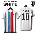 KAOS JERSEY FUTSAL & BADMINTON Esport WHITE/PUTIH Abstract Edition  DRY FIT PREMIUM MURAH BAHAN JERSEY EMBOSH KIDS ANAK DAN DEWASA BIG SIZE