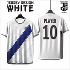 KAOS JERSEY FUTSAL & BADMINTON Esport WHITE/PUTIH Abstract Edition  DRY FIT PREMIUM MURAH BAHAN JERSEY EMBOSH KIDS ANAK DAN DEWASA BIG SIZE
