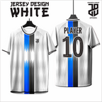 KAOS JERSEY FUTSAL & BADMINTON Esport WHITE/PUTIH Abstract Edition  DRY FIT PREMIUM MURAH BAHAN JERSEY EMBOSH KIDS ANAK DAN DEWASA BIG SIZE