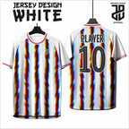 KAOS JERSEY FUTSAL & BADMINTON Esport WHITE/PUTIH Abstract Edition  DRY FIT PREMIUM MURAH BAHAN JERSEY EMBOSH KIDS ANAK DAN DEWASA BIG SIZE