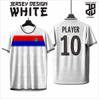 KAOS JERSEY FUTSAL & BADMINTON Esport WHITE/PUTIH Abstract Edition  DRY FIT PREMIUM MURAH BAHAN JERSEY EMBOSH KIDS ANAK DAN DEWASA BIG SIZE