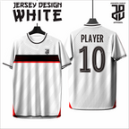 KAOS JERSEY FUTSAL & BADMINTON Esport WHITE/PUTIH Abstract Edition  DRY FIT PREMIUM MURAH BAHAN JERSEY EMBOSH KIDS ANAK DAN DEWASA BIG SIZE