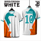 KAOS JERSEY FUTSAL & BADMINTON Esport WHITE/PUTIH Abstract Edition  DRY FIT PREMIUM MURAH BAHAN EMBOSH KIDS ANAK DAN DEWASA BIG SIZE