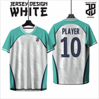 KAOS JERSEY FUTSAL & BADMINTON Esport WHITE/PUTIH Abstract Edition  DRY FIT PREMIUM MURAH BAHAN EMBOSH KIDS ANAK DAN DEWASA BIG SIZE