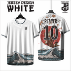KAOS JERSEY FUTSAL & BADMINTON Esport WHITE/PUTIH Abstract Edition  DRY FIT PREMIUM MURAH BAHAN EMBOSH KIDS ANAK DAN DEWASA CEWE COWO BIG SIZE