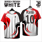 KAOS JERSEY FUTSAL & BADMINTON Esport WHITE/PUTIH Abstract Edition  DRY FIT PREMIUM MURAH BAHAN EMBOSH KIDS ANAK DAN DEWASA CEWE COWO BIG SIZE