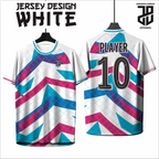 KAOS JERSEY FUTSAL & BADMINTON Esport WHITE/PUTIH Abstract Edition  DRY FIT PREMIUM MURAH BAHAN EMBOSH KIDS ANAK DAN DEWASA CEWE COWO BIG SIZE