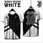 KAOS JERSEY FUTSAL & BADMINTON Esport WHITE/PUTIH Abstract Edition  DRY FIT PREMIUM MURAH BAHAN EMBOSH KIDS ANAK DAN DEWASA CEWE COWO BIG SIZE