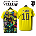 KAOS JERSEY BADMINTON/BULU TANGKIS  YELLOW/KUNING DRY FIT PREMIUM BAHAN EMBOSH MURAH FREE COSTUM KIDS ANAK DAN DEWASA COWO/CEWEBIG SIZE