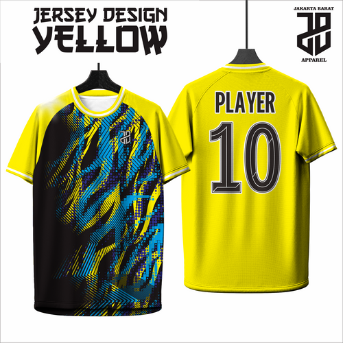 KAOS JERSEY BADMINTON/BULU TANGKIS  YELLOW/KUNING DRY FIT PREMIUM MURAH KIDS ANAK DAN DEWASA COWO/CEWEBIG SIZE