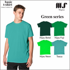 MAGNUS - Green Hijau Series Baju Tshirt Kaos Polos pria wanita dewasa Kids Anak Lengan pendek 100% Katun 30s Premium 25 warna (Copy) (Copy)